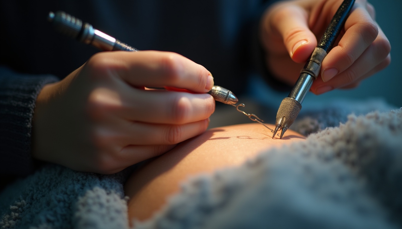 O imagine reprezentând Academia Elena Copaceanu și diverse instrumente de beauty, simbolizând educația în domeniu
